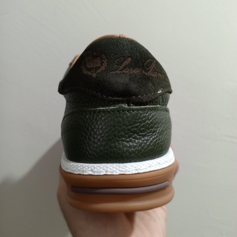 Erkek deri Koyu Yeşil Bağcıklı Günlük Ayakkabı - Görsel 5