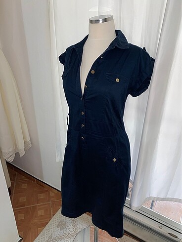 LC Waikiki Cepli Lacivert Elbise