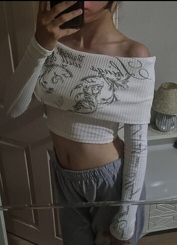 bershka crop kazak 