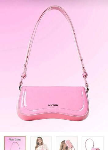 Loventa pembe çanta