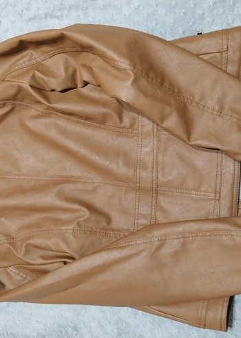 Kadın Deri Ceket ve yelek Fermuarlı - Görsel 5