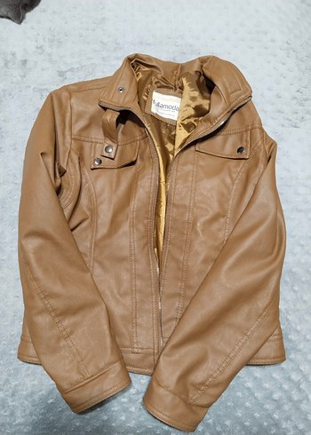 Kadın Deri Ceket ve yelek Fermuarlı - Görsel 2