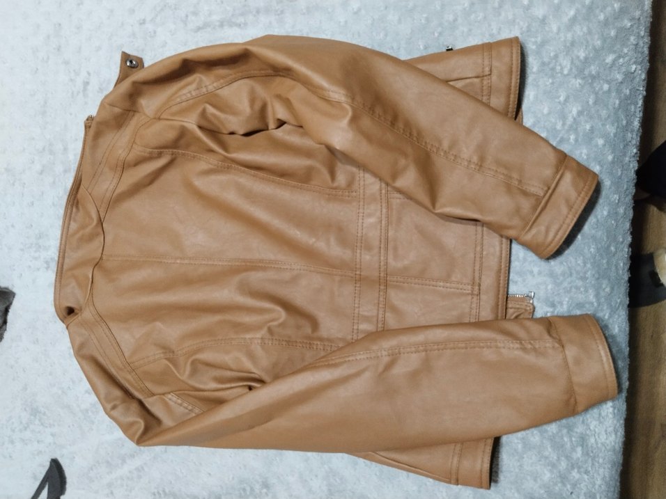 Kadın Deri Ceket ve yelek Fermuarlı - Görsel 5