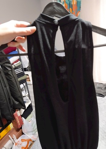 Siyah Kadın Tulum - Görsel 4