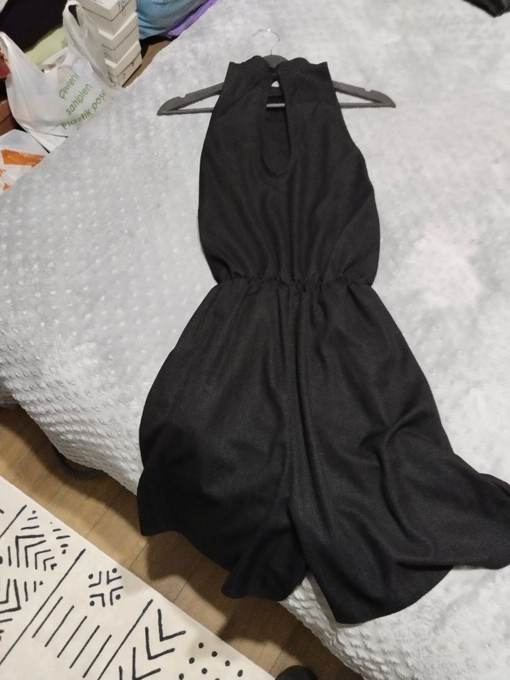 Siyah Kadın Tulum - Görsel 5