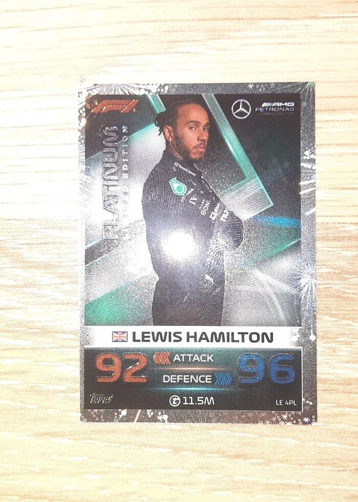 Lewis Hamilton Platinum Limited Edition Kart  - Görsel 4