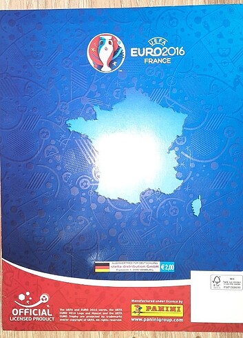  EURO 2016 p-75 DOLU STİCKER ALBÜMÜ 