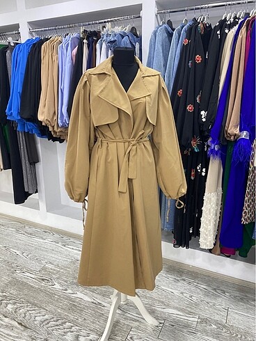40 Beden camel Renk Trenckot