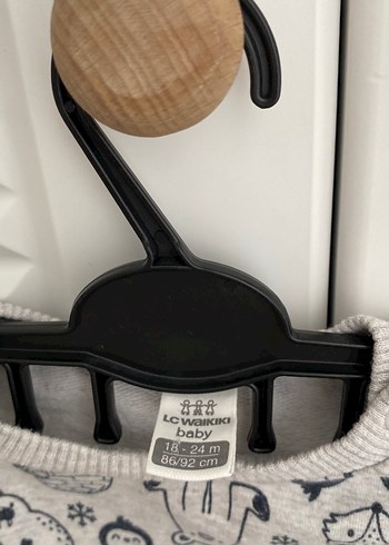 LC Waikiki Gri Baskılı Erkek Çocuk Sweatshirt