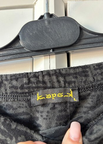 Gri Uzun yırtmaçlı Etek - Görsel 3