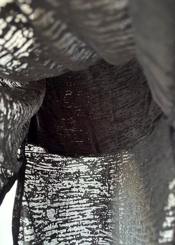 Gri Uzun yırtmaçlı Etek - Görsel 4