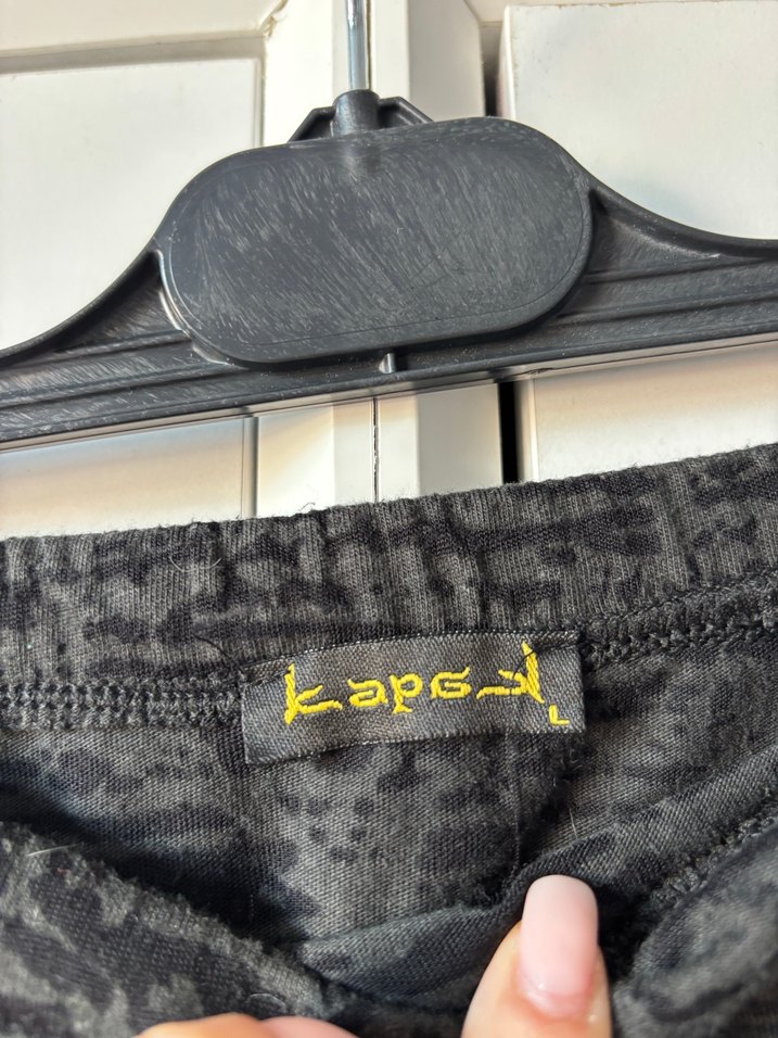 Gri Uzun yırtmaçlı Etek - Görsel 3