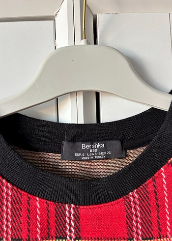 Renkli Ekose Kısa Kollu Tişört - Görsel 2