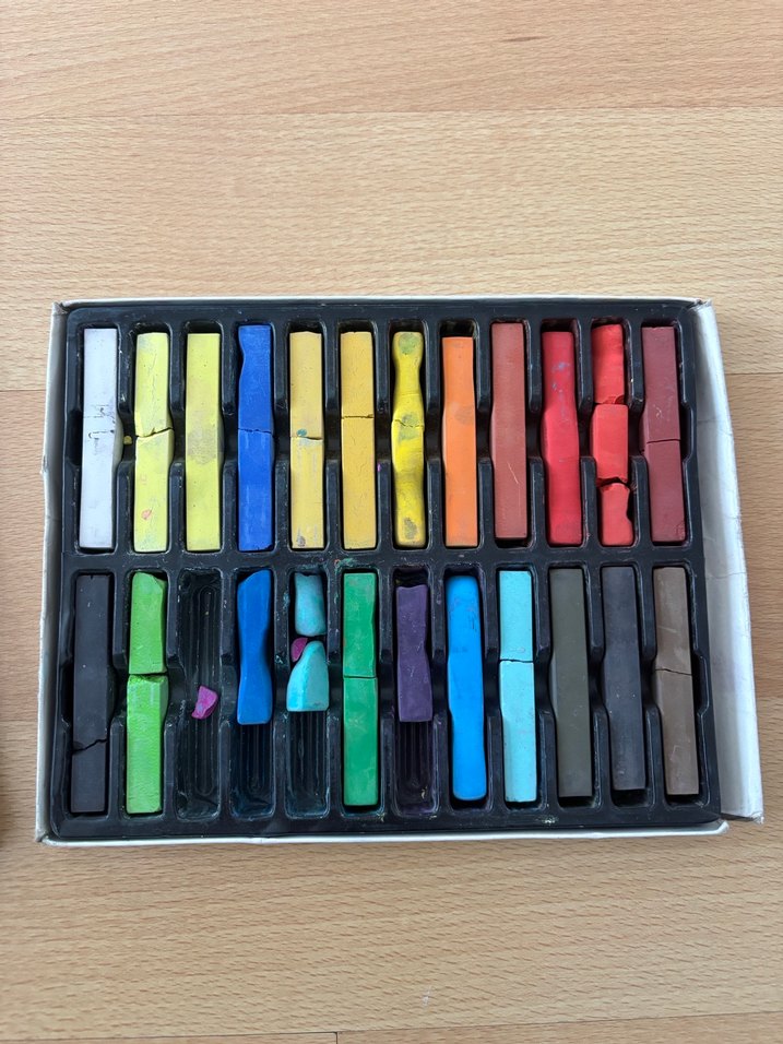 Renkli Geçici Saç Boyası-tebeşiri - Görsel 2