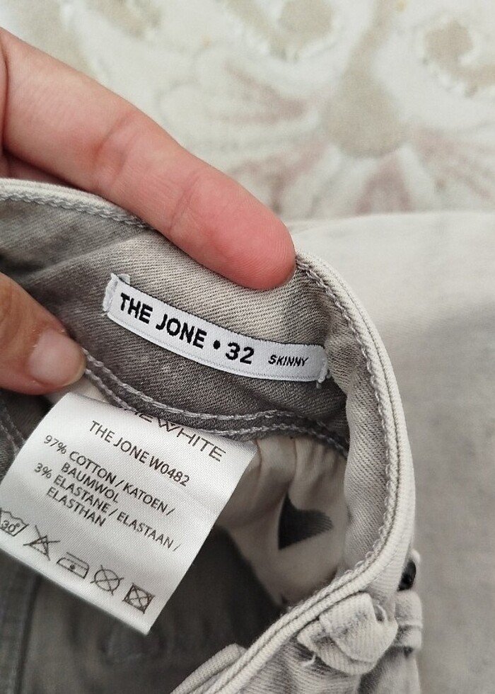 Açık gri kot pantolon  - Görsel 2