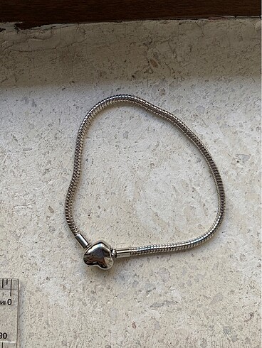 Diğer Kalp klipsli Çelik pandora bileklik 19cm