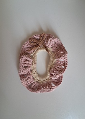 Bohem Çok Renkli Örgü Saç Tokası - Görsel 3