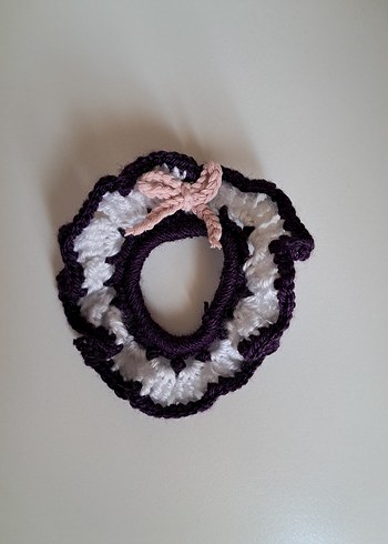 Bohem Çok Renkli Örgü Saç Tokası - Görsel 2