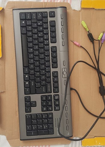 X-Slim Multimedia Klavye Beyaz Gri - Görsel 5