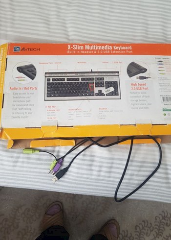 Beden X-Slim Multimedia Klavye Beyaz Gri