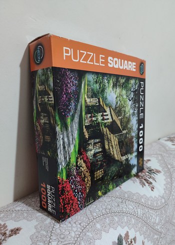 1000 Parça Kare Puzzle - Koyu Kahverengi - Görsel 2