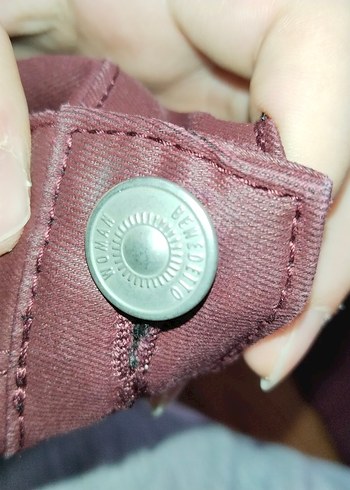 mürdüm renk kadın pantolon - Görsel 2