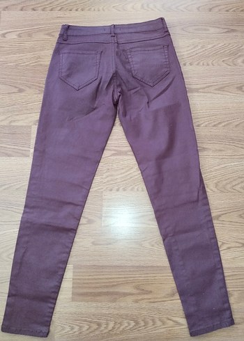 mürdüm renk kadın pantolon - Görsel 3