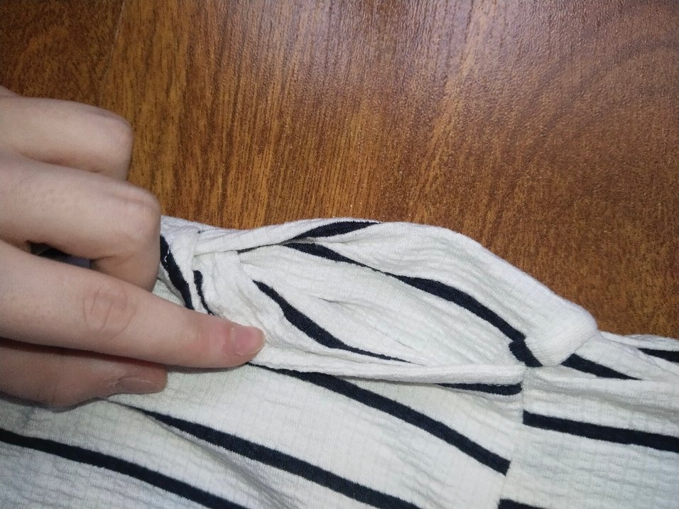 9 yaş Beyaz Çizgili kız çocuk Mini Tulum - Görsel 4