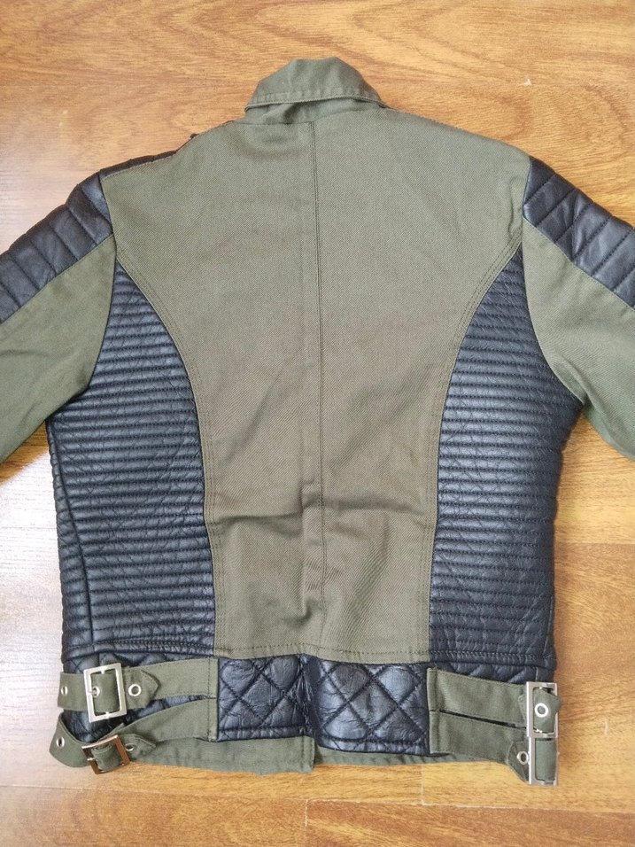 kadın Deri Biker Ceket - Görsel 4