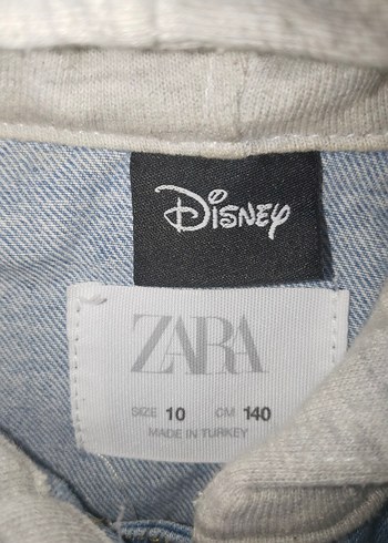 Kapüşonlu Düğmeli Mavi Denim Ceket - Görsel 2