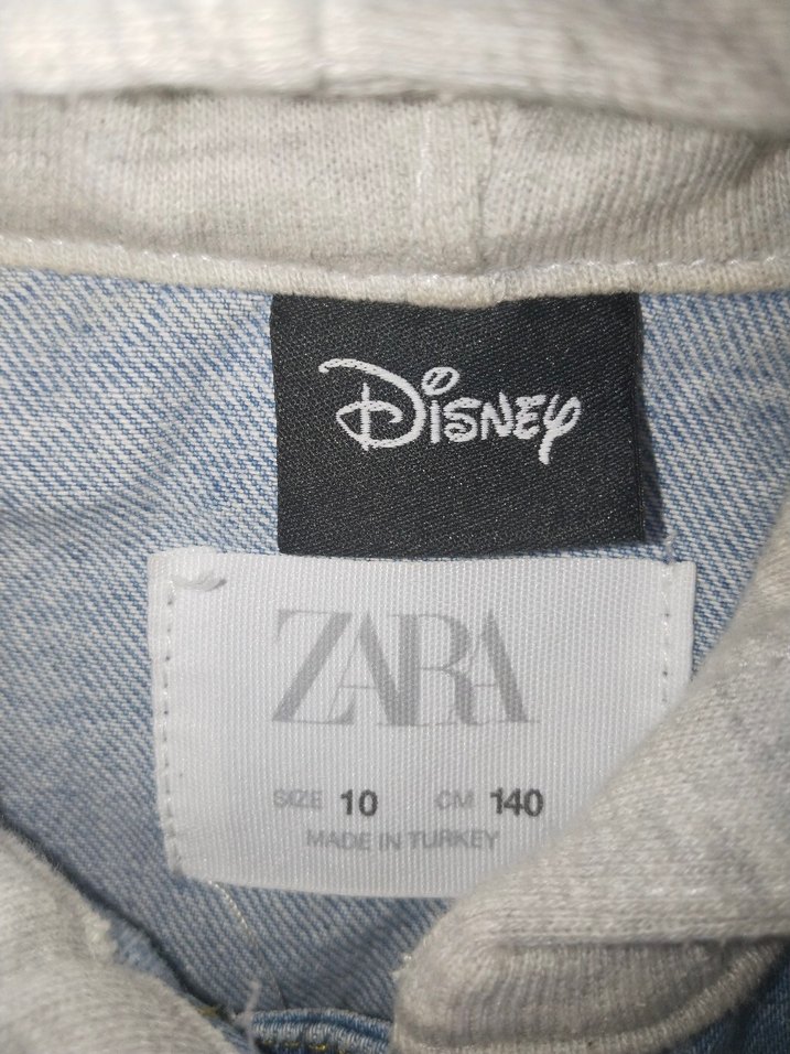 Kapüşonlu Düğmeli Mavi Denim Ceket - Görsel 2