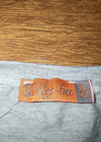 Kız Çocuk kadın Gri Kısa Kollu Baskılı Tişört - Görsel 2