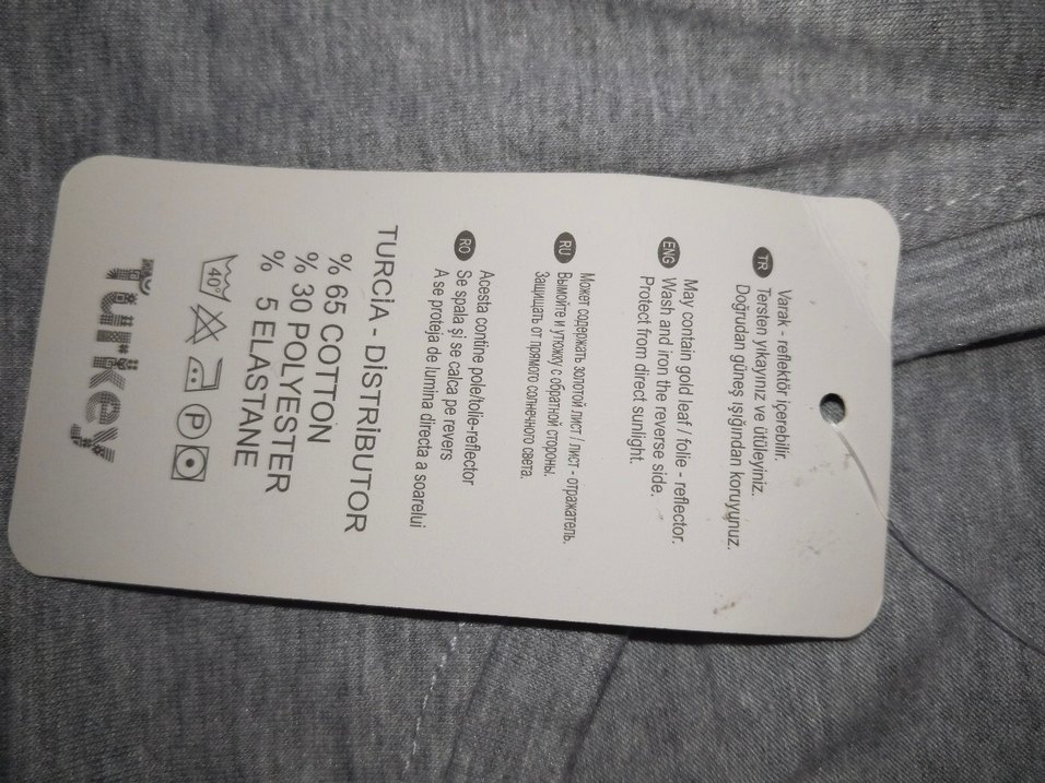 Kız Çocuk kadın Gri Kısa Kollu Baskılı Tişört - Görsel 3