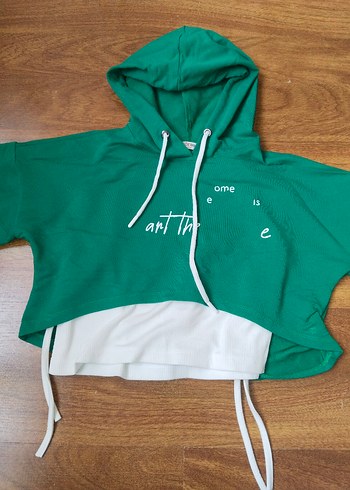 Yeşil Oversize Kapüşonlu ve Eşofman Altı Takımı - Görsel 4