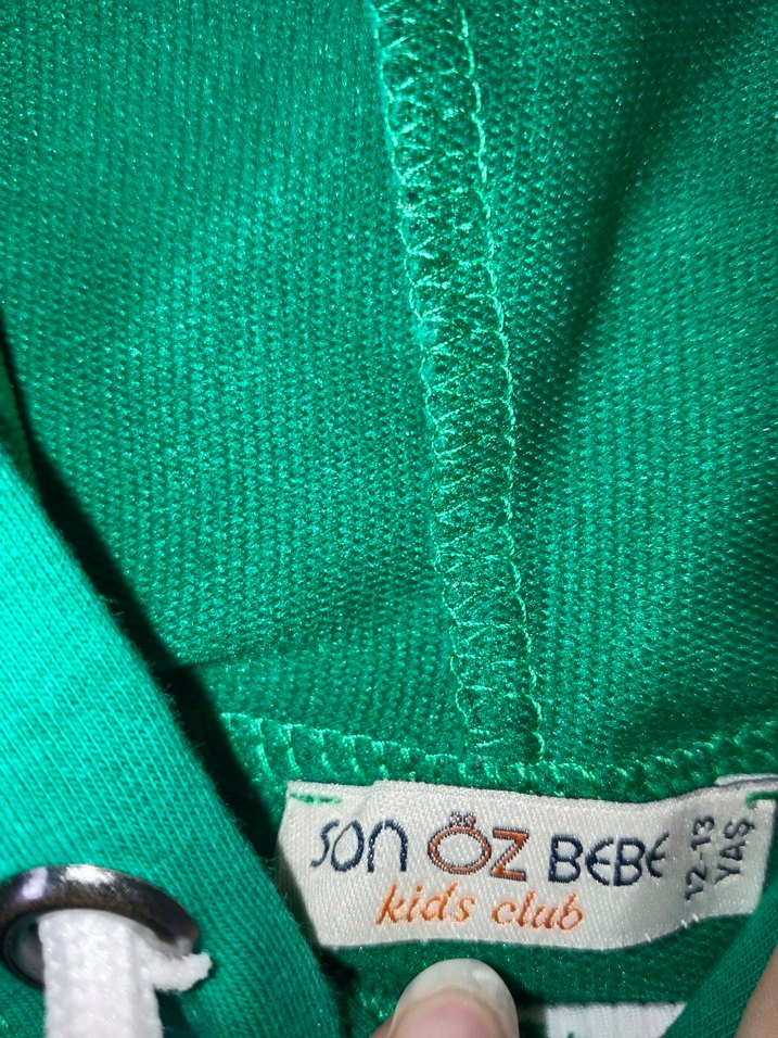 Yeşil Oversize Kapüşonlu ve Eşofman Altı Takımı - Görsel 3