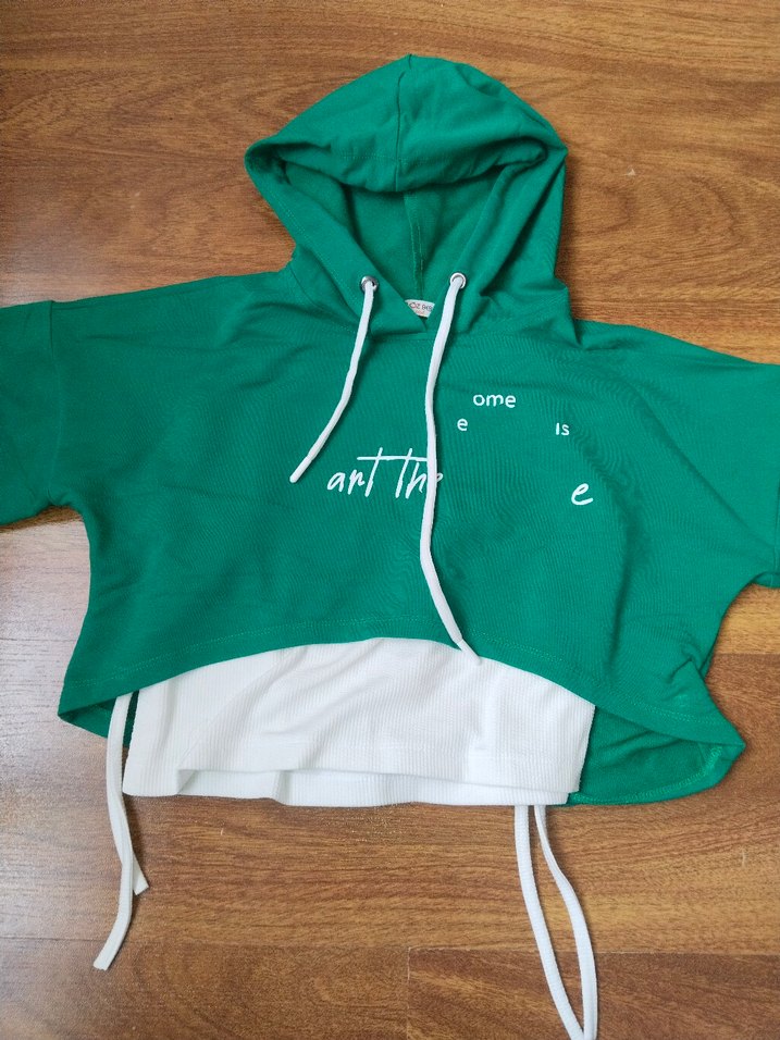 Yeşil Oversize Kapüşonlu ve Eşofman Altı Takımı - Görsel 4