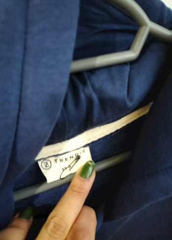 Diğer mavi trendiz sweatshirt