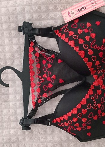 Nakışlı Kırmızı Gotik Sütyen - Görsel 2