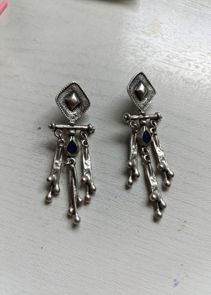 Etnik otantik bohem küpe - Görsel 2