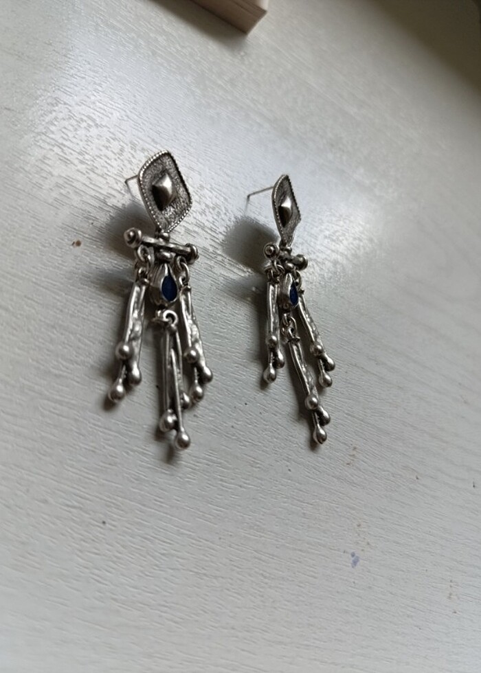 Etnik otantik bohem küpe - Görsel 3