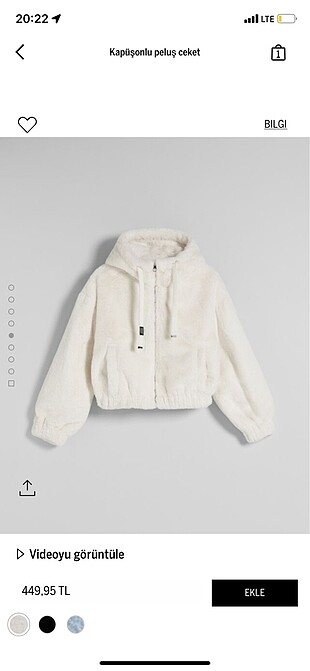 Bershka peluş mont