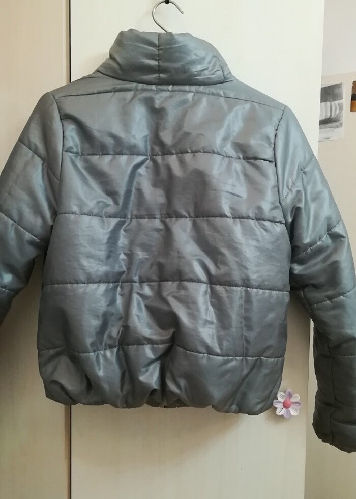 Kadın Kışlık şişme Gri Mont - Görsel 4