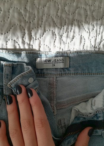 LCW Fit Kadın Jeans Denim Mini Şort - Görsel 2