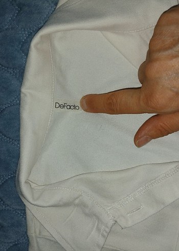 Düğmeli Kısa Kollu Hamile Keten Bluz - Görsel 2