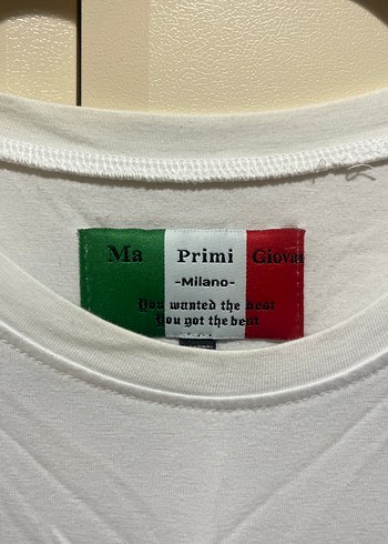 Beyaz Baskılı Erkek Tişörtü Ma Prımı Giovani - Görsel 4