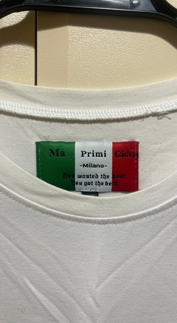 Beyaz Baskılı Erkek Tişörtü Ma Prımı Giovani - Görsel 4