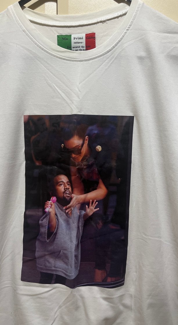Beyaz Baskılı Erkek Tişörtü Ma Prımı Giovani - Görsel 2