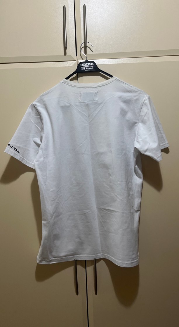 Beyaz Baskılı Erkek Tişörtü Ma Prımı Giovani - Görsel 5