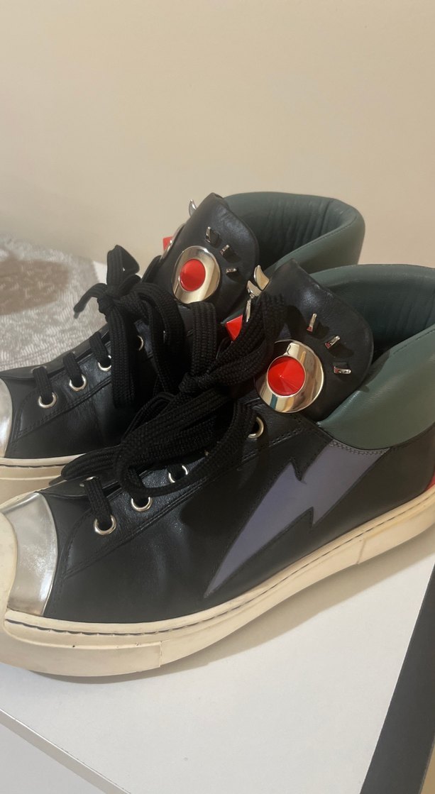 Siyah Kadın Spor Ayakkabı Fendi - Görsel 2