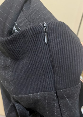 Kemerli Siyah Kadın Pantolon - Görsel 5